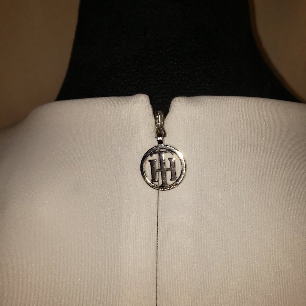 Tommy Hilfiger Black and White Bodycon Dress Size 10 - Picture 4 of 5